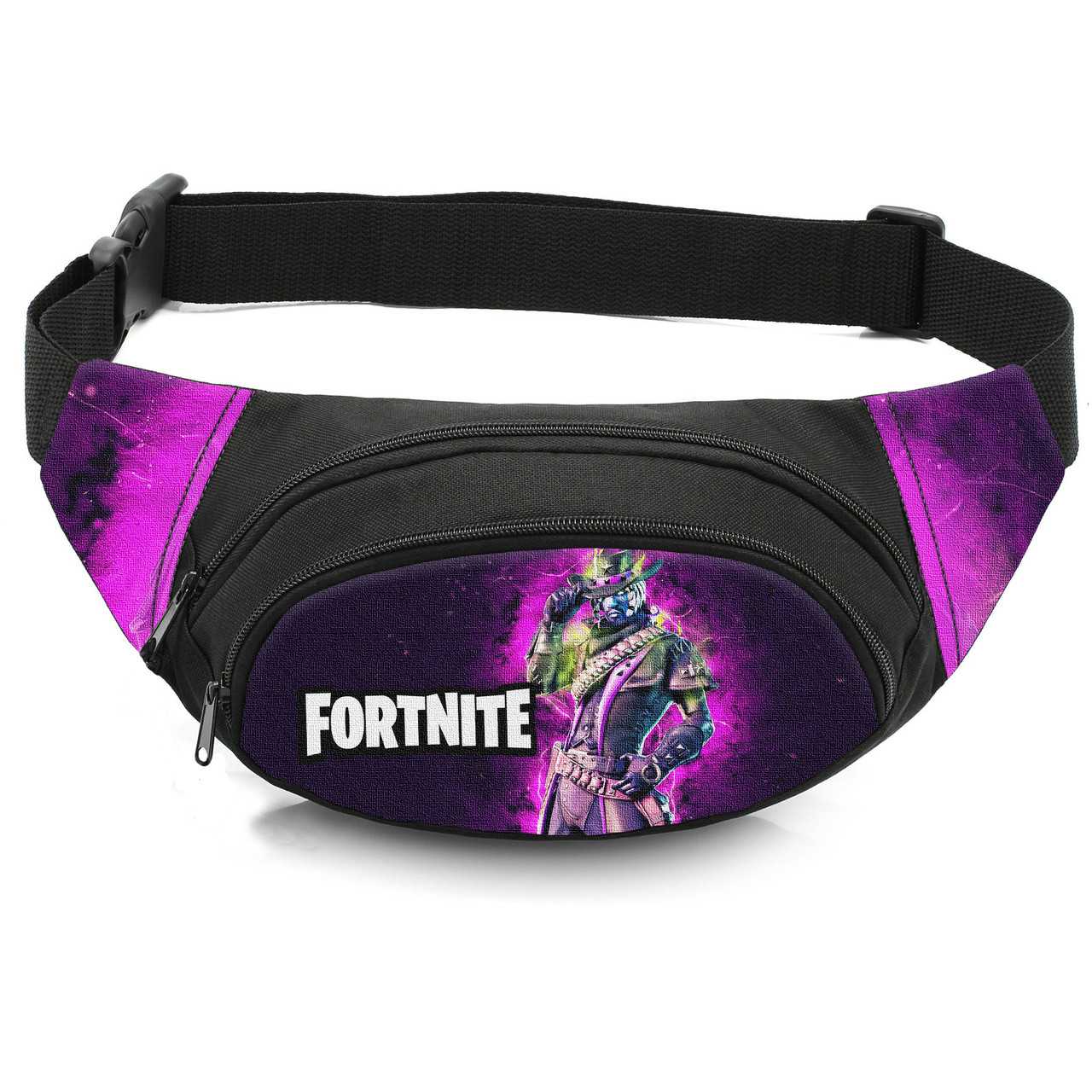 Дитяча сумка-бананка Fortnite 32x8x13 см, чорна — арт. 2907557939