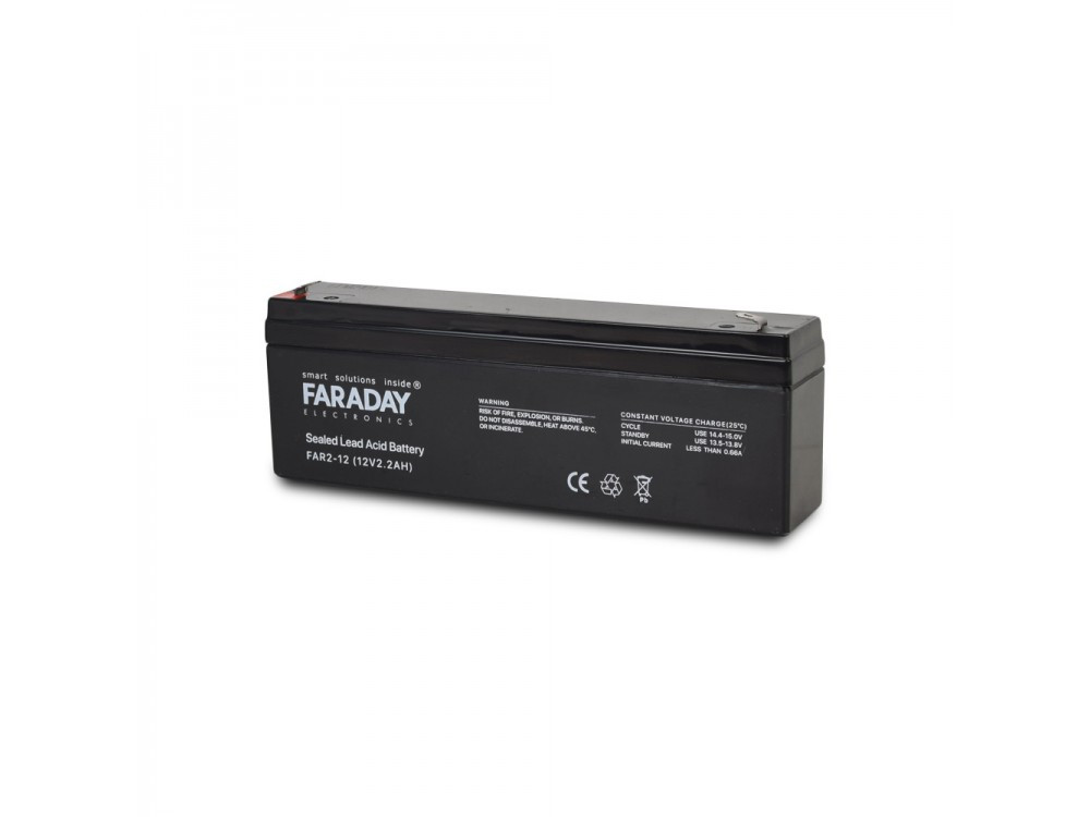 Акумулятор 12В 2 Ач для ДБЖ Faraday Electronics FAR2-12