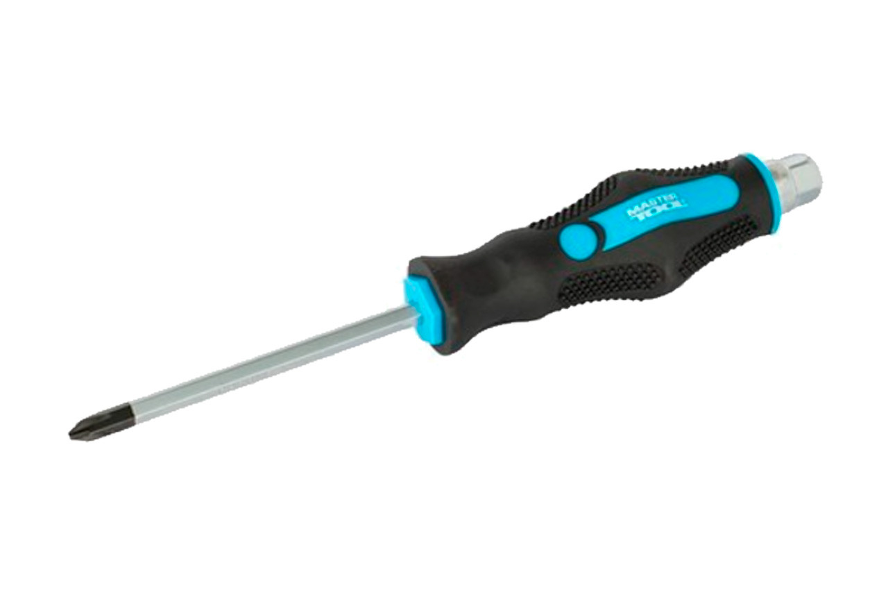 Отвертка ударная MASTERTOOL РН2 x 100 мм HEX (49-6210)