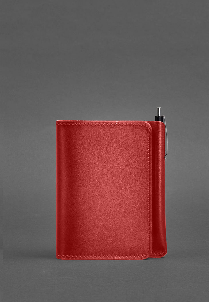 Шкіряне портмоне 2.0 червоне BlankNote