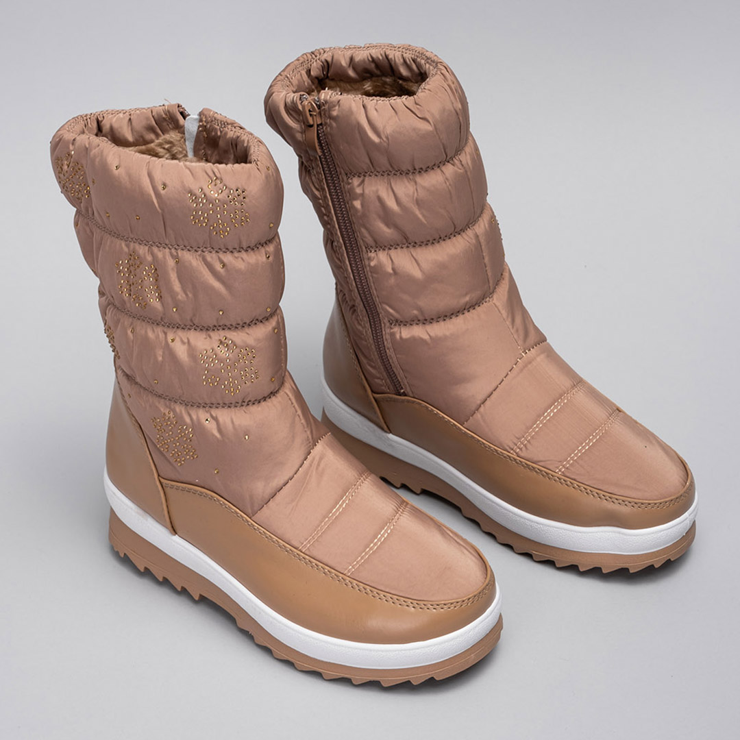 Дутыши женские 342443 р.39 (24) Fashion Бежевый