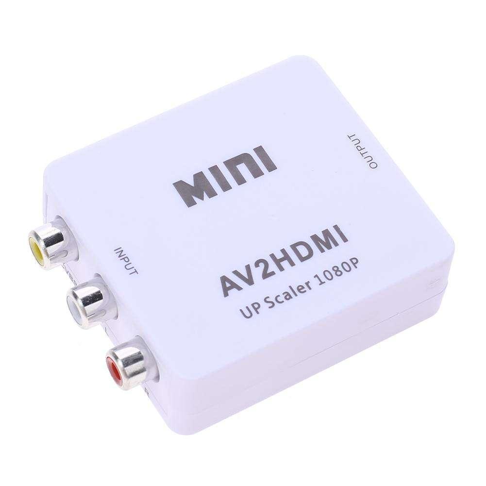 Конвертер видео с аудио RCA AV CVBS на HDMI ooops Mini 1080P White (np2_5241)