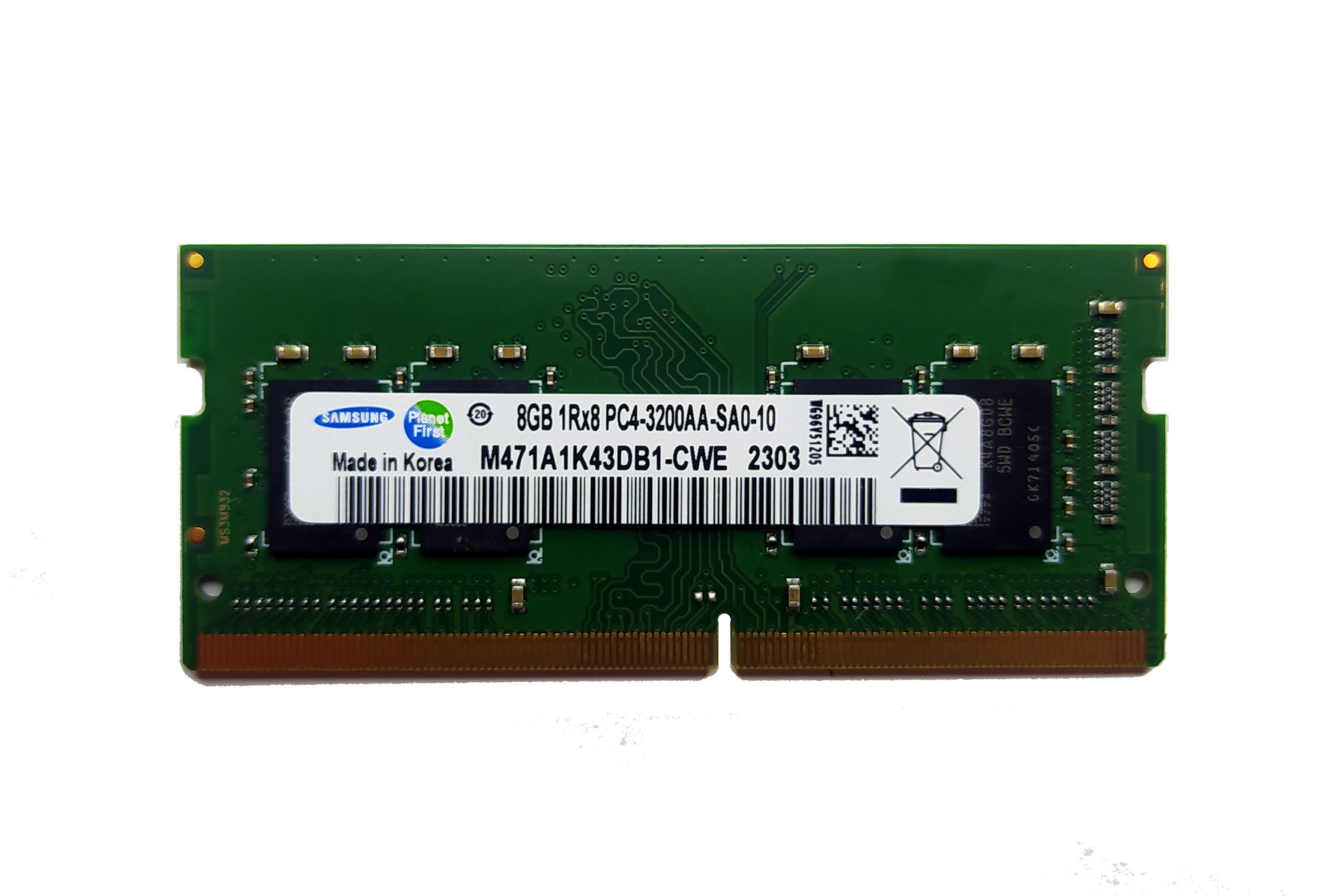 Оперативна пам'ять Samsung 16GB SO-DIMM DDR4 3200 MHz (M471A2G43AB2-CWE)
