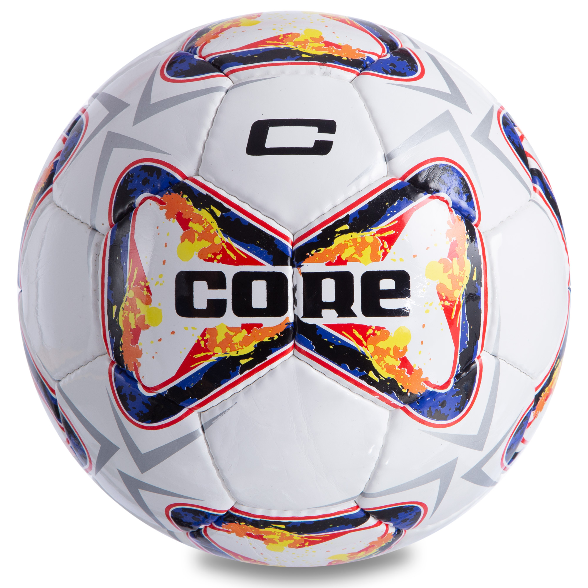 М'яч футбольний planeta-sport №5 PU CORE PREMIER CR-047 Білий темно-синій