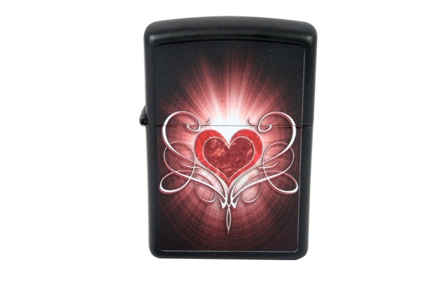 Запальничка Zippo LOVE HEART BLACK MATTE (28043)