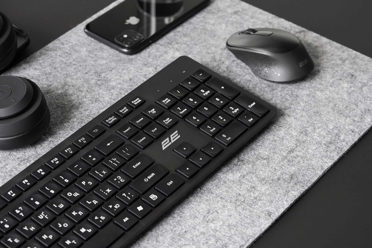 Беспроводные клавиатура и мышь 2E MK420 WL EN/UK/RU Черный