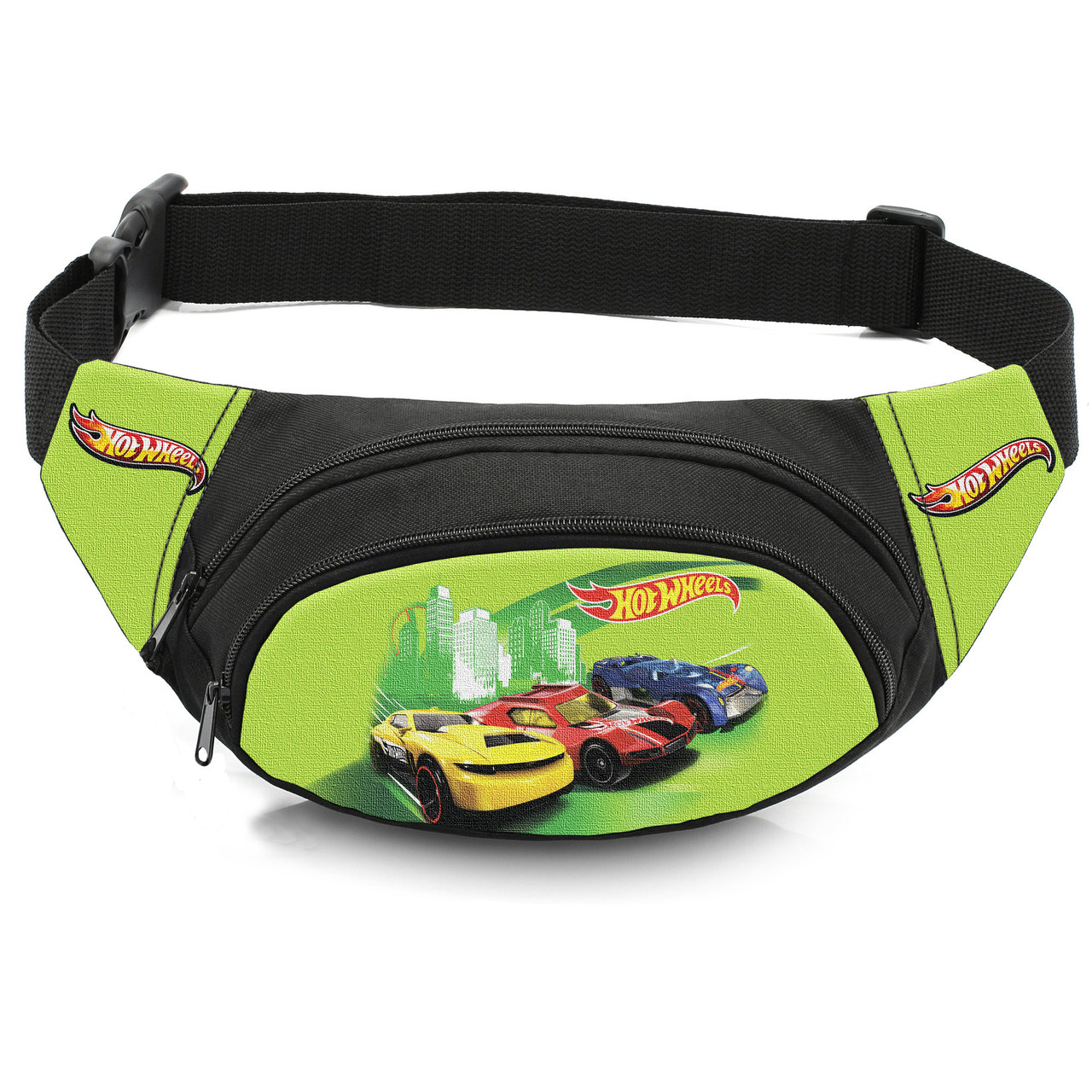 Дитяча сумка-бананка Hot Wheels 32x8x13 см, чорна