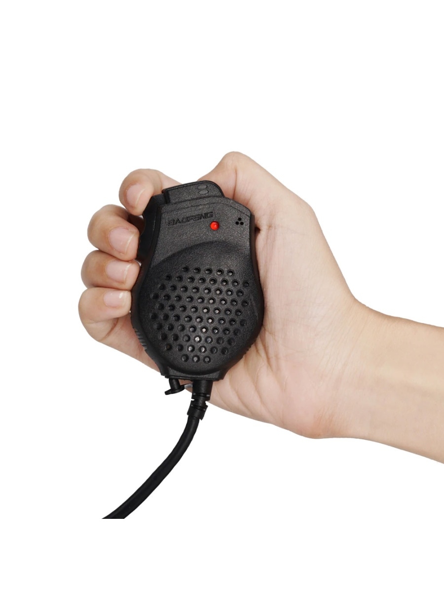 Тангента Baofeng Speaker Mic с двойной кнопкой PTT черный