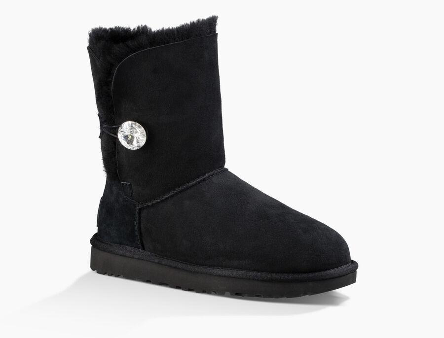 UGG Bailey Bling Black-5 UGG Чорний 36 (5) Жіночий Замша 22 см (UGG5_36)