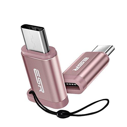 Переходник Micro USB к USB-C Esr Розовый (3291378)