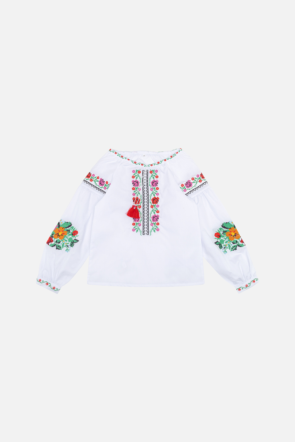 Вышиванка с длинным рукавом для девочки Brands 134 Белый ЦБ-00246420 (SKT000984517)