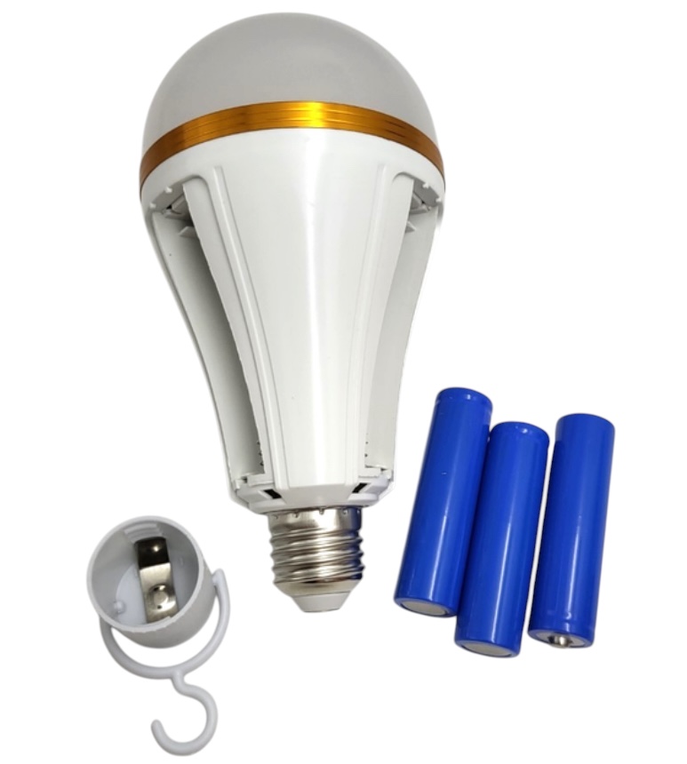 Лампочка с аккумулятором Fam 30W E27 3x18650 FA 3933/3584