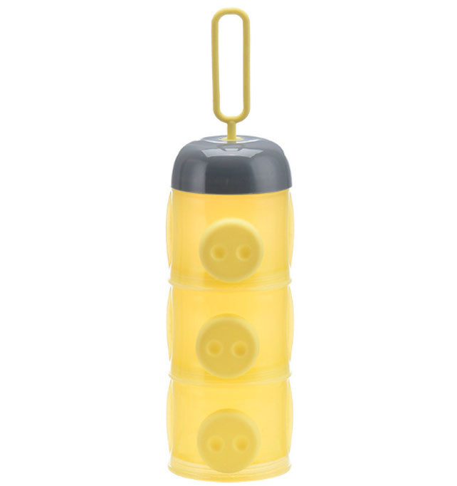 Контейнер для зберігання дитячих сумішей 25 х 6,8 см Жовтий (n-1363)