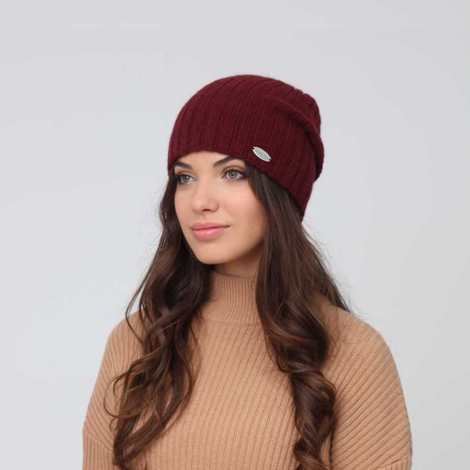 Шапка LuckyLOOK колпак 947-285 One size Бордовый