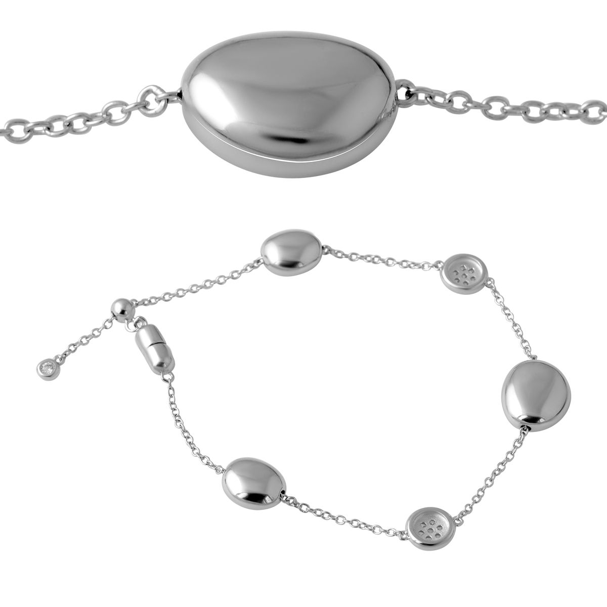 Срібний браслет з фіанітами (2053699) 1720 розмір
