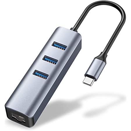 Перехідник мережевий Lucom USB Type-C-RJ45 LAN M/F (USB3.0) 0.20m GigaLan +HUBx3 білий (62.09.8192)