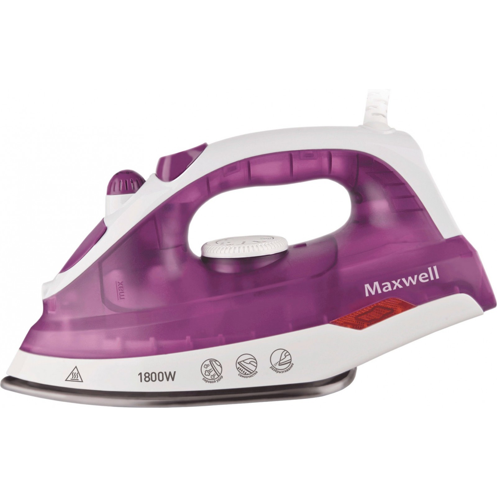 Праска Maxwell MW-3042 VT Біла з фіолетовим (F00127401)