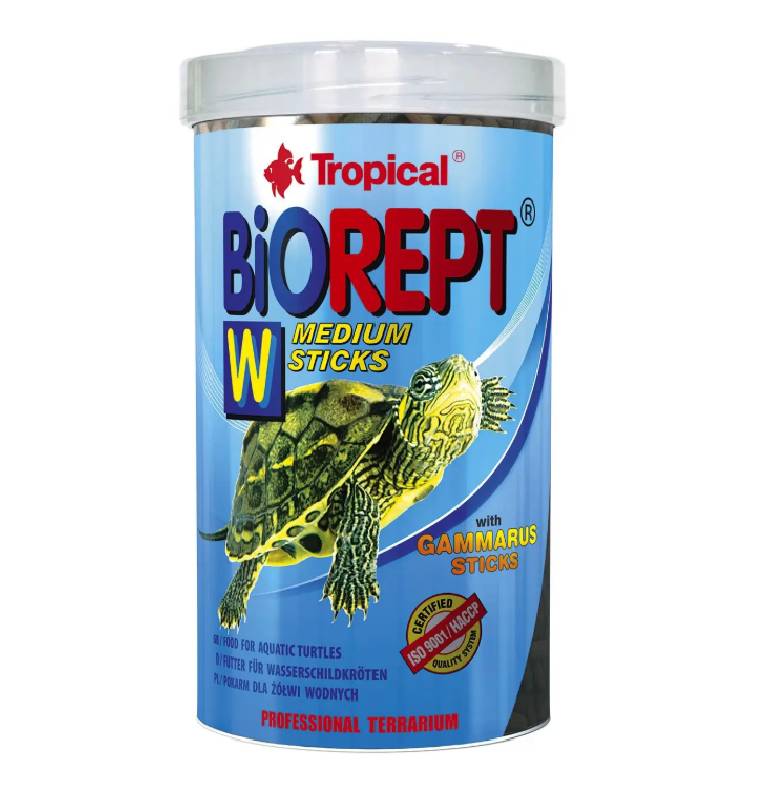 Сухий корм для водоплавних черепах Tropical Biorept W палички 250 мл 75 г (11364)