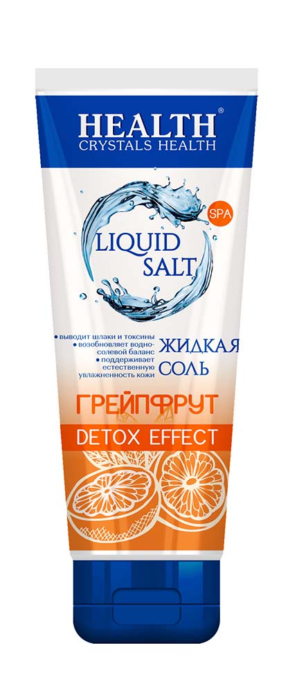 Жидкая морская соль-гель для тела "Грейпфрут" Crystals Health 200 мл