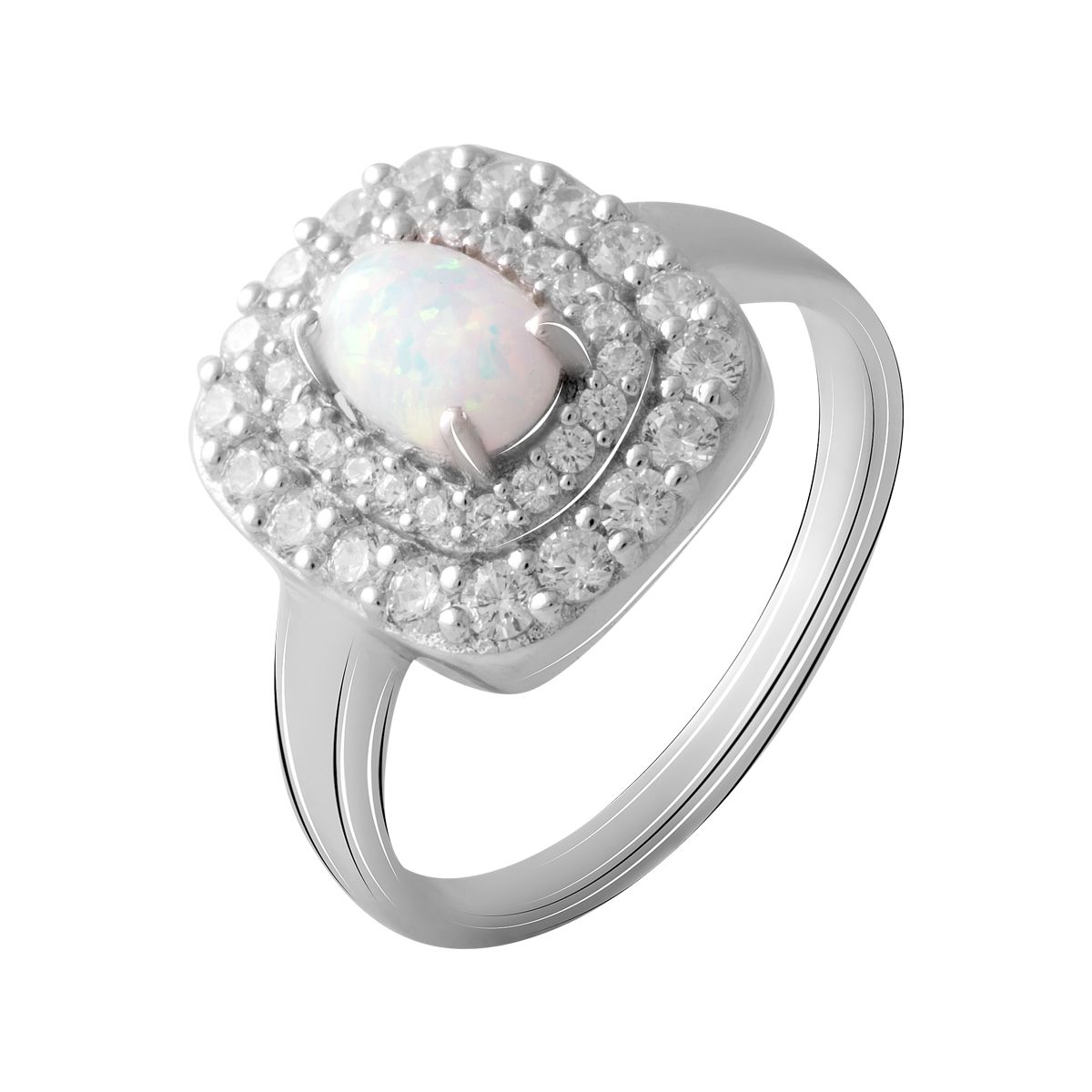 Серебряное кольцо SilverBreeze с опалом (2069140) 17.5 размер