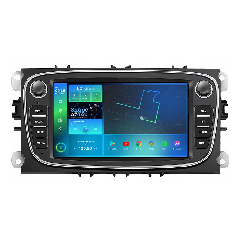 Штатная магнитола Torssen Ford Universal black 2008- F96128 4G Carplay DSP