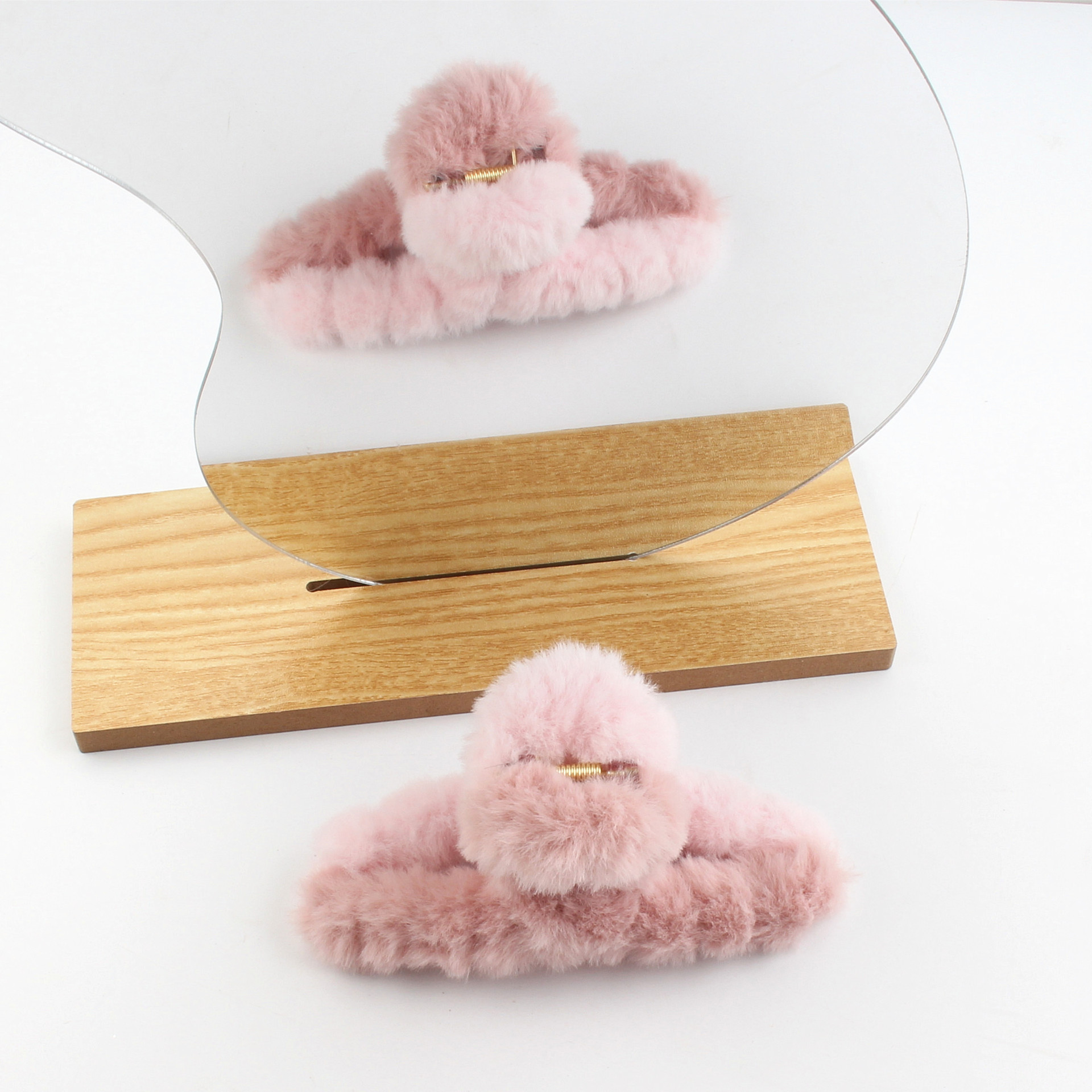 Крабик плюшевый для волос ANbeauty Pink (AN0103281)