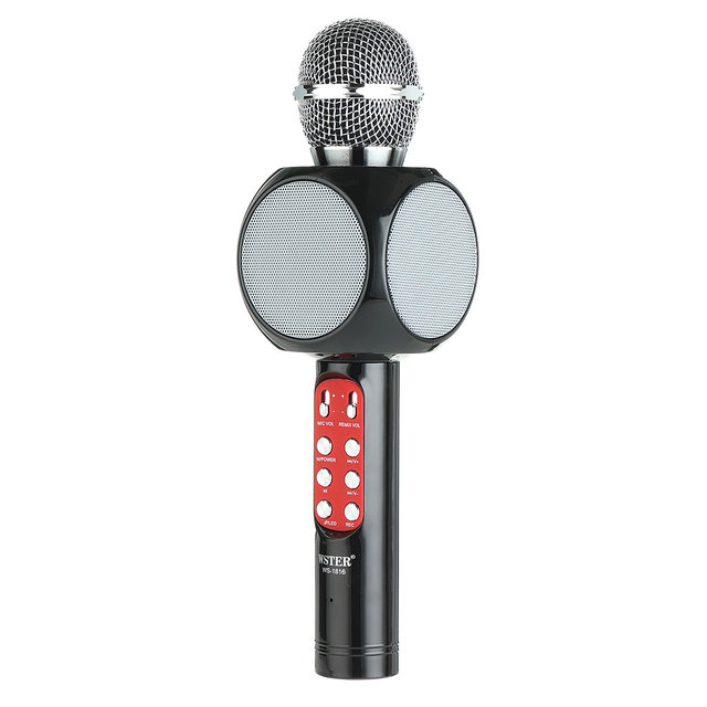 Беспроводной караоке микрофон с колонкой WSTER WS-1816 Black (101185801)
