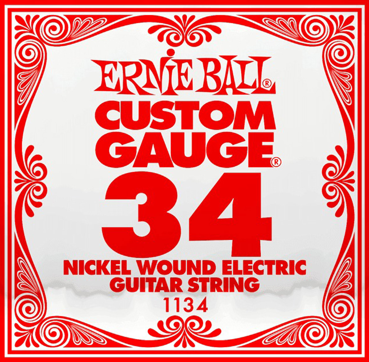 Струна Ernie Ball 1134 Nickel Wound Electric Guitar String .034