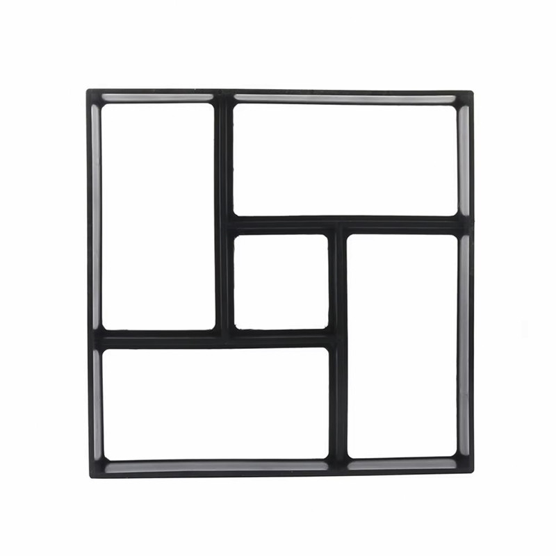 Форма для изготовления тротуарной плитки Lesko P40X40 40х40 см Black 13520-85827