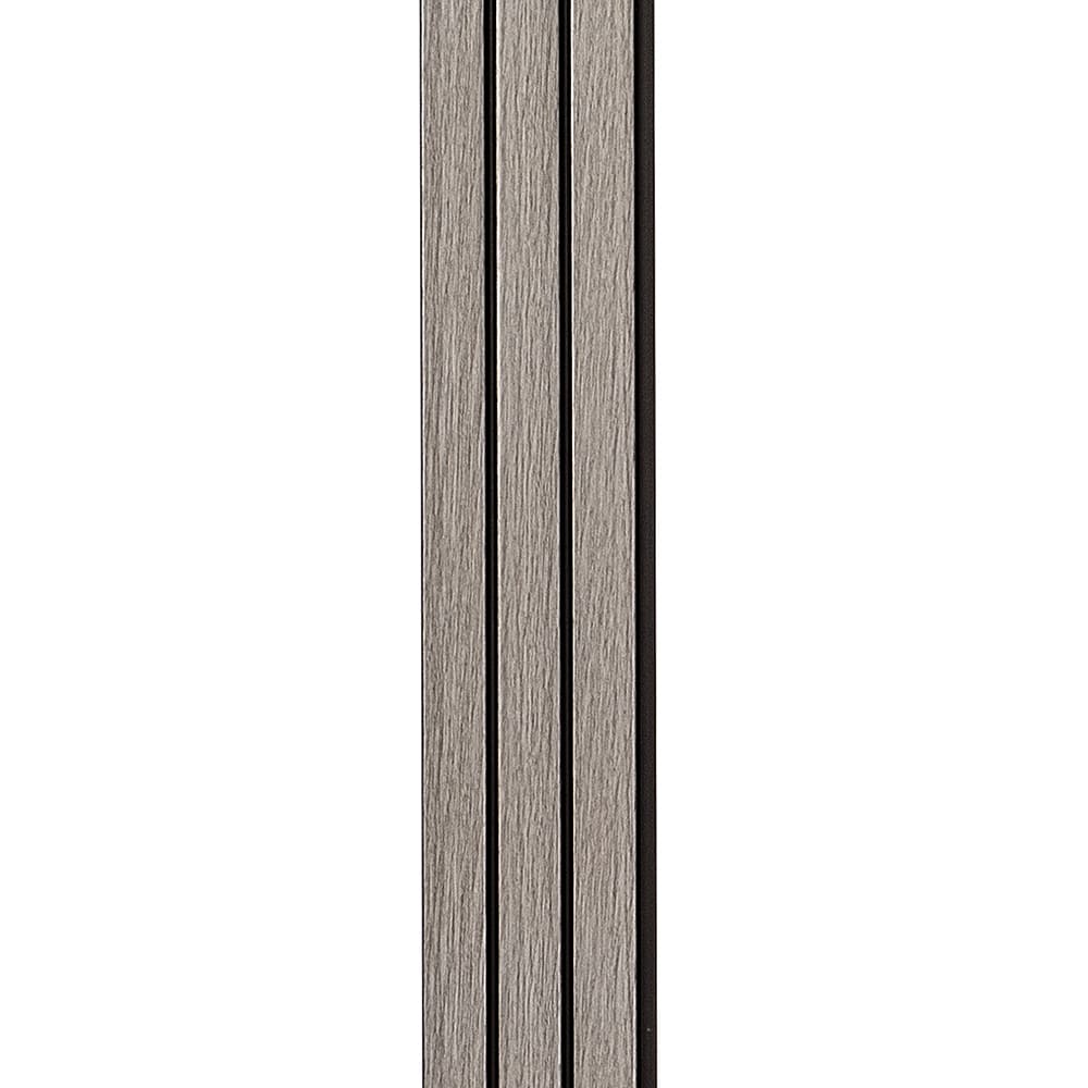 Декоративная стеновая рейка Sticker Wall PS 2900x120x12 мм Серый (SW-0000174)