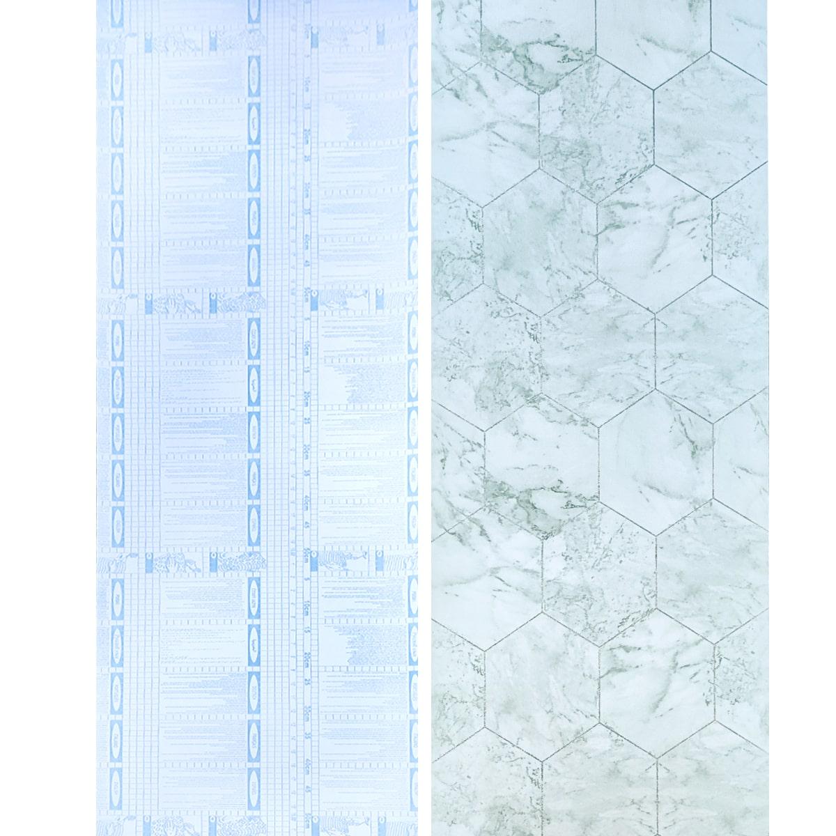 Самоклеюча плівка Sticker Wall SW-00001215 Нефритовий мармур срібні стільники 0,45х10м