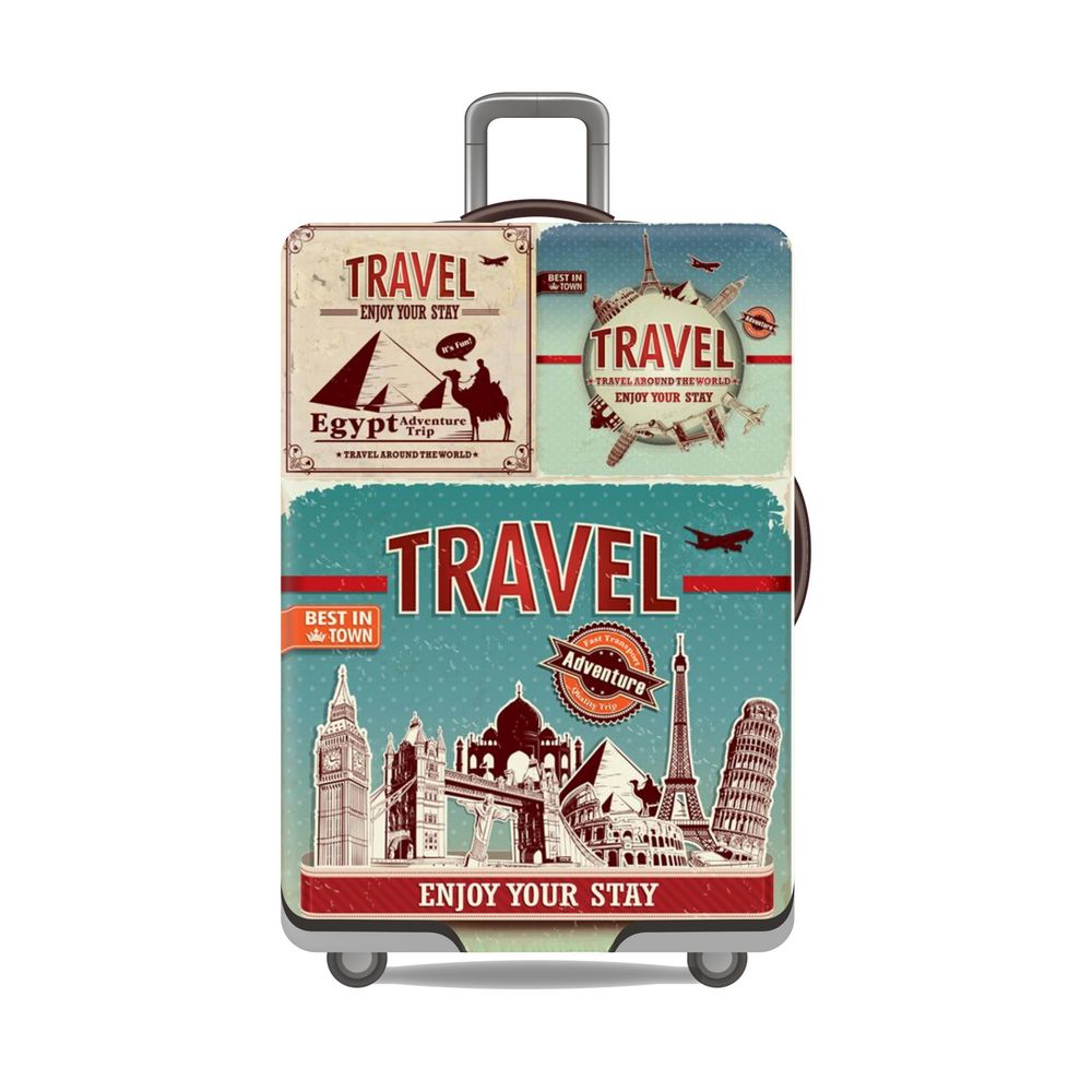 Чехол для чемодана Turister модель Travel M Разноцветный (TR_074M)