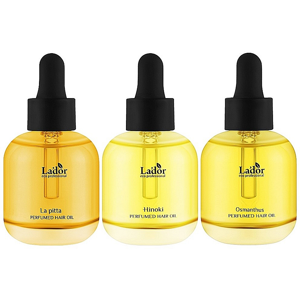 Набор парфюмерных масел для волос La'dor Perfumed Hair Oil Pouch 30 мл 3 шт (8809789633957)