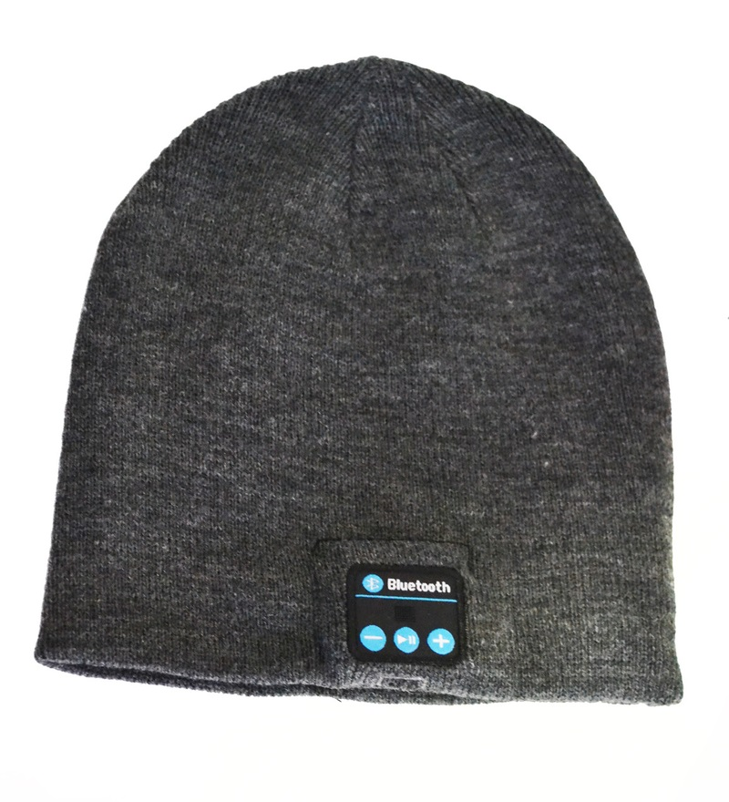 Шапка з вбудованою Bluetooth гарнітурою Noisy Music Hat Сіра