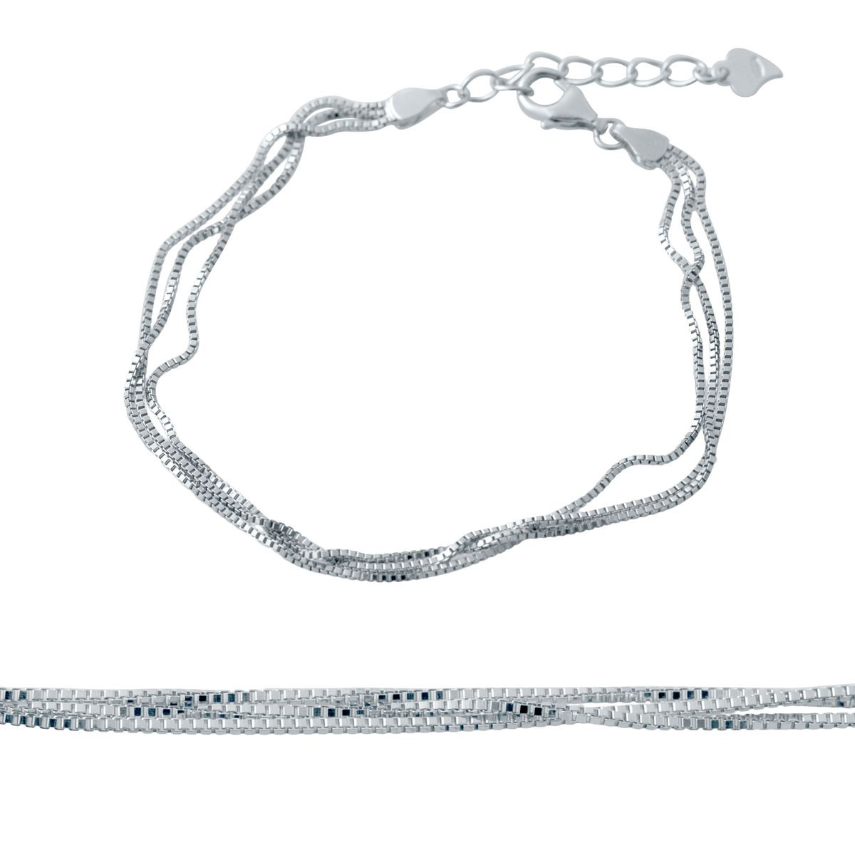 Срібний браслет SilverBreeze без каміння (2032830) 1720 розмір