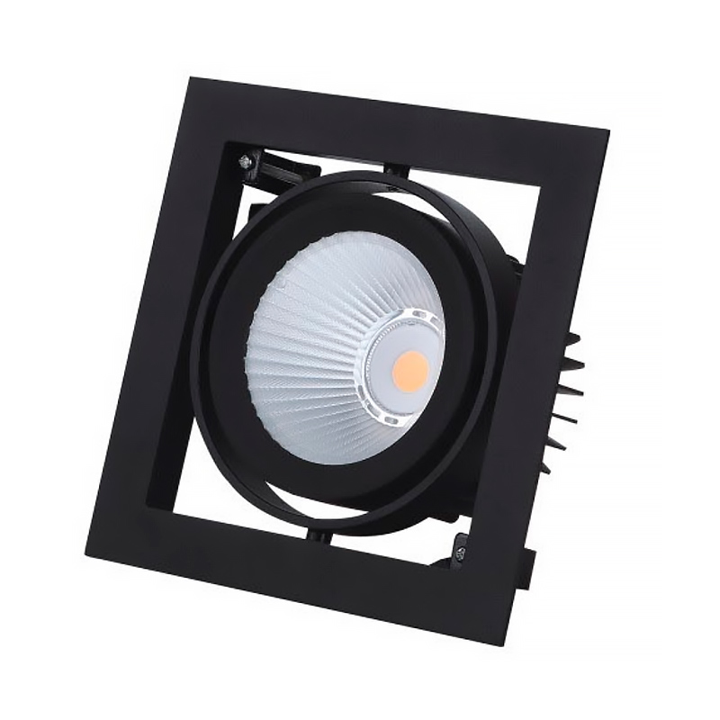 Светильник встроенный Maxus Assistance Grille Pro 1x30W 3500K 38* Серый (1508)