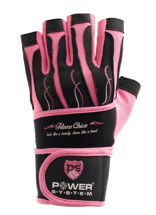 Перчатки для фитнеса и тяжелой атлетики Power System Fitness Chica M Pink (PS-2710_M_Pink)