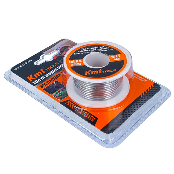 Припой для пайки из оловянной проволоки 2 мм Kmt tools RIF:6315503 катушка 60г