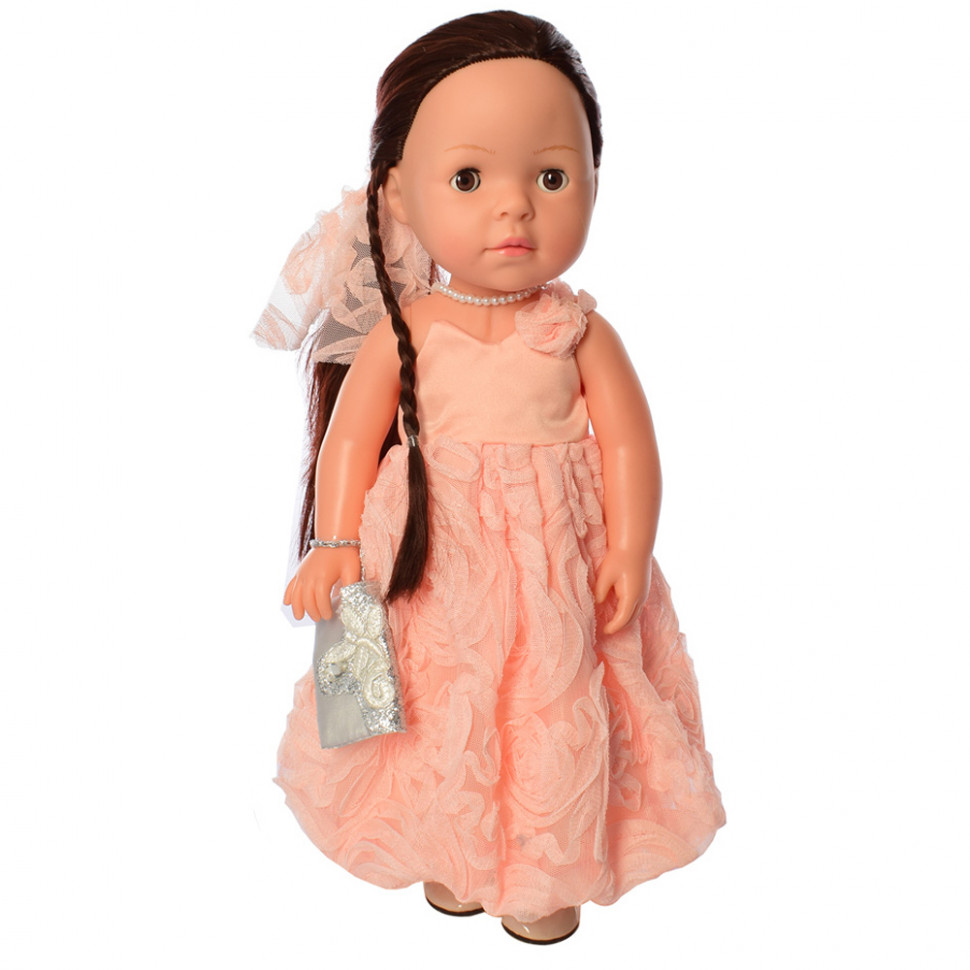 Лялька Limo Toy 5413-16 38см. Брюнетка в рожевому