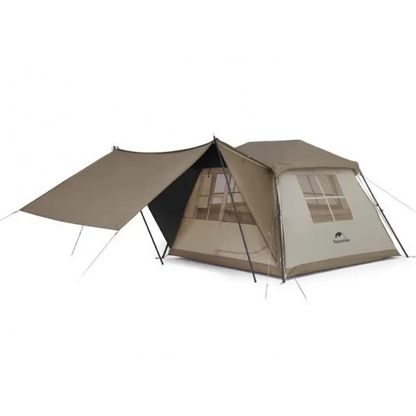 Палатка Naturehike Village CNK2300ZP022 260х230х180 см Бежевый-песочный (1047-6976023920189)