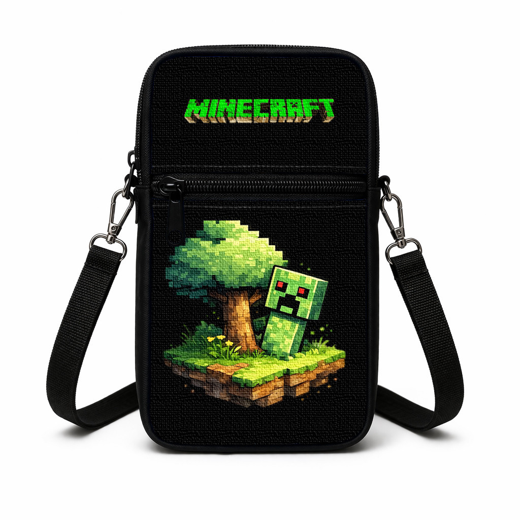 Дитяча сумка через плече з принтом Minecraft, 19x10x5 см — арт. 3015352167