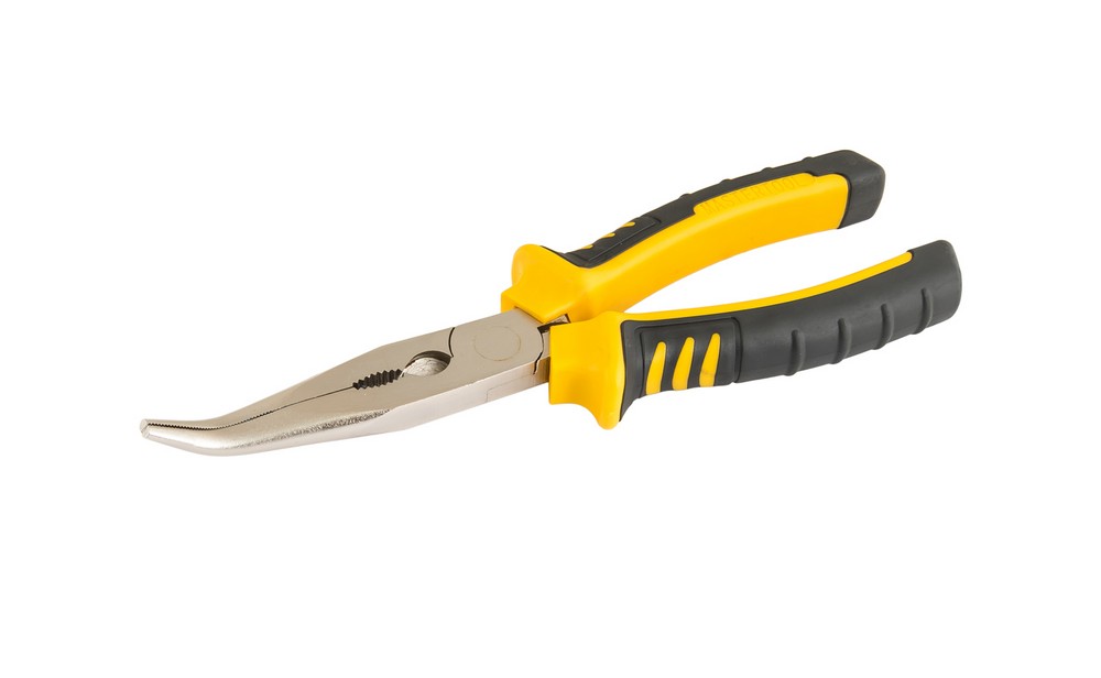 Щипцы гнутые 200 мм С55 HRC 45~50 MASTERTOOL GM (23-3200)