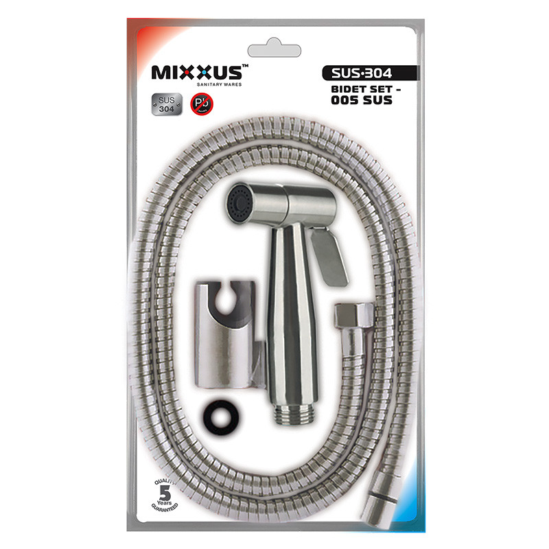 Набір для гігієнічного душу MIXXUS BIDET SET-005 SUS (нерж. сталі SUS304) (MI5986)