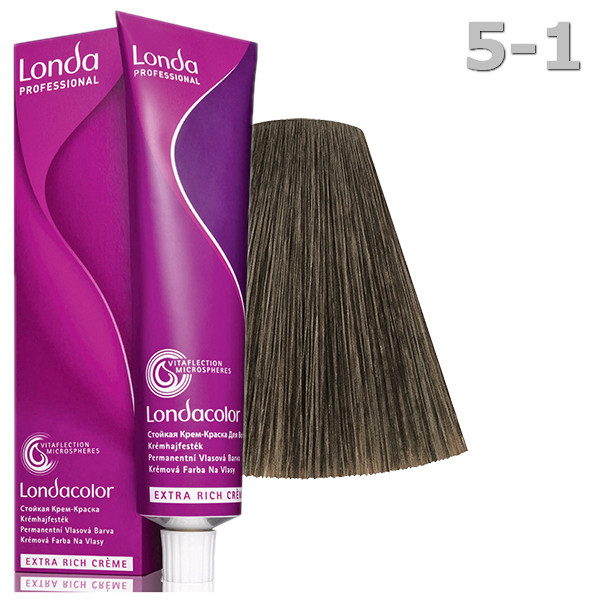 Стойкая крем-краска для волос Londa Professional Londacolor Permanent - 5/1 60 мл (8005610602073)