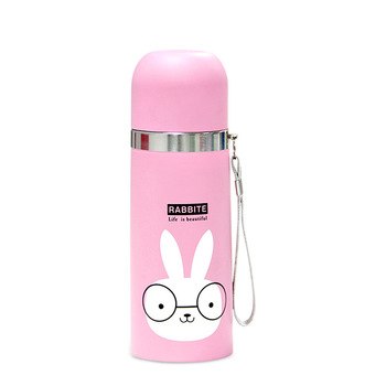 Термос металевий "Life is Beautiful" Rabbite Pink 500мл