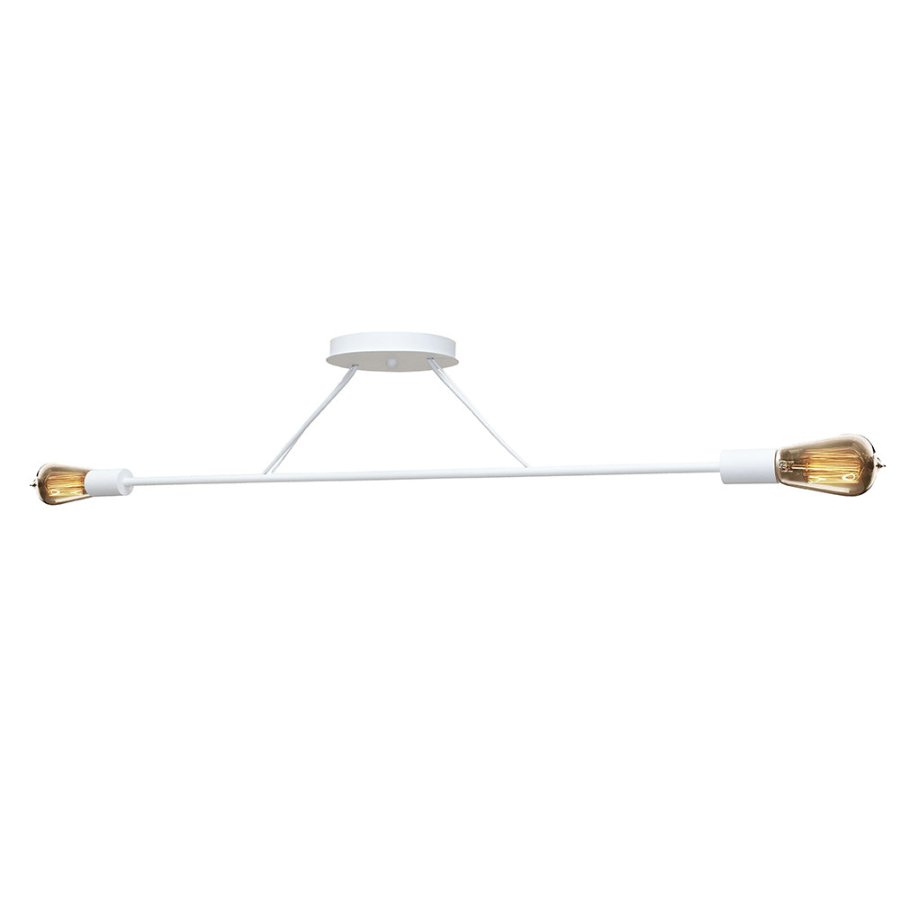 Люстра подвесная MSK Electric Asket на две лампы Е27 NL 10320-2 WH Белый (619549)