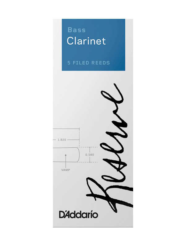 Трости для кларнета бас D'Addario DER0530 Reserve Bass Clarinet Reeds #3.0 - 5-Pack