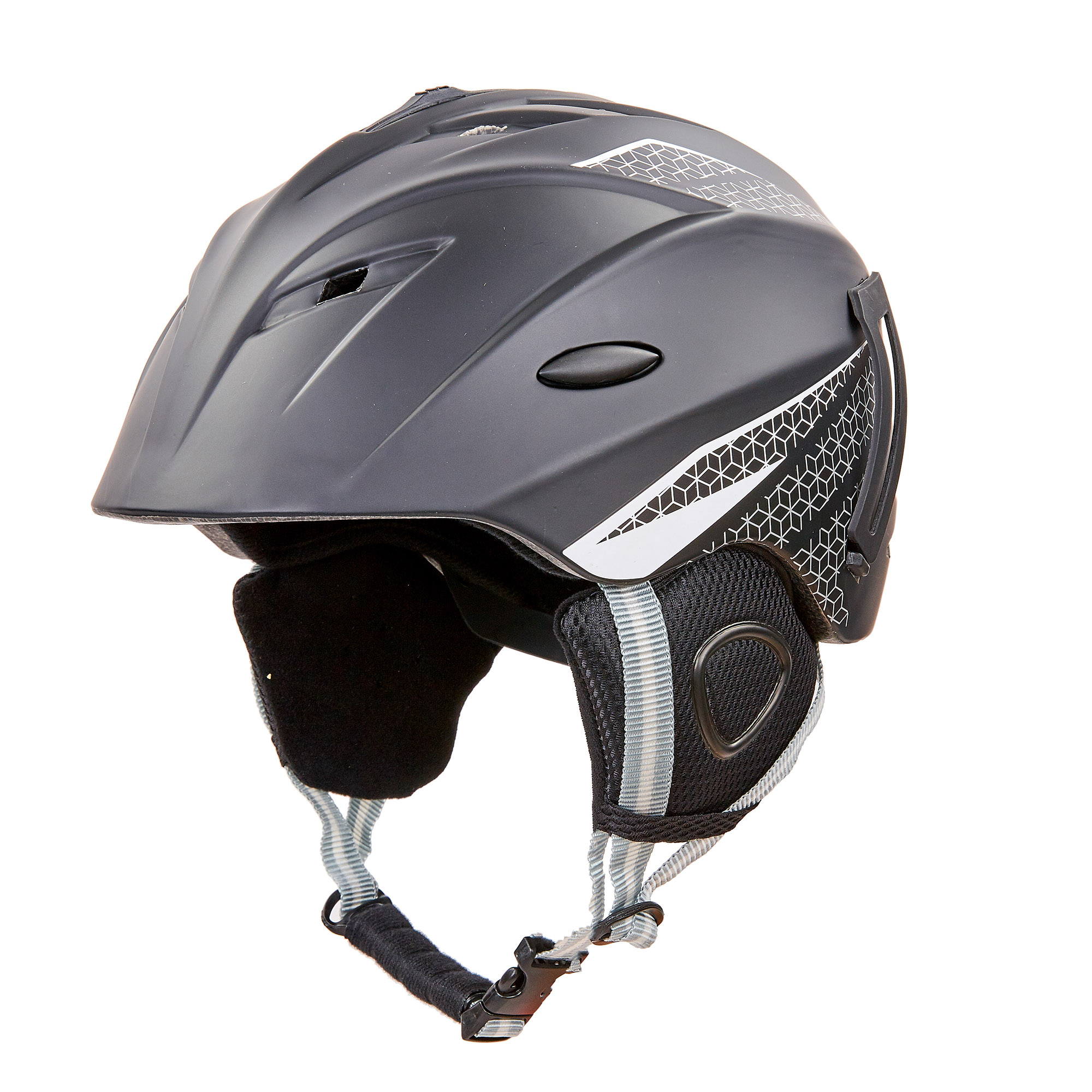 Шлем горнолыжный с механизмом регулировки MOON MS-6287 p-p 58-61 Черный-белый (AN0283)