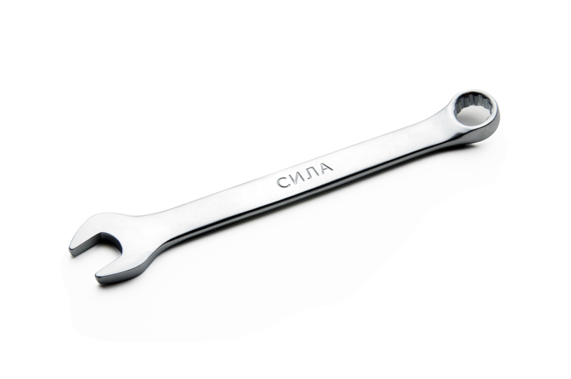 Ключ ріжково-накидний СИЛА CrV 15 мм (028427)
