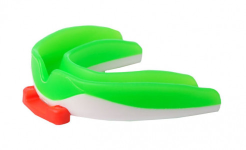 Капа боксерська PowerPlay 3316 SR Біло-зелена (PP_3316_SR_Green/White)
